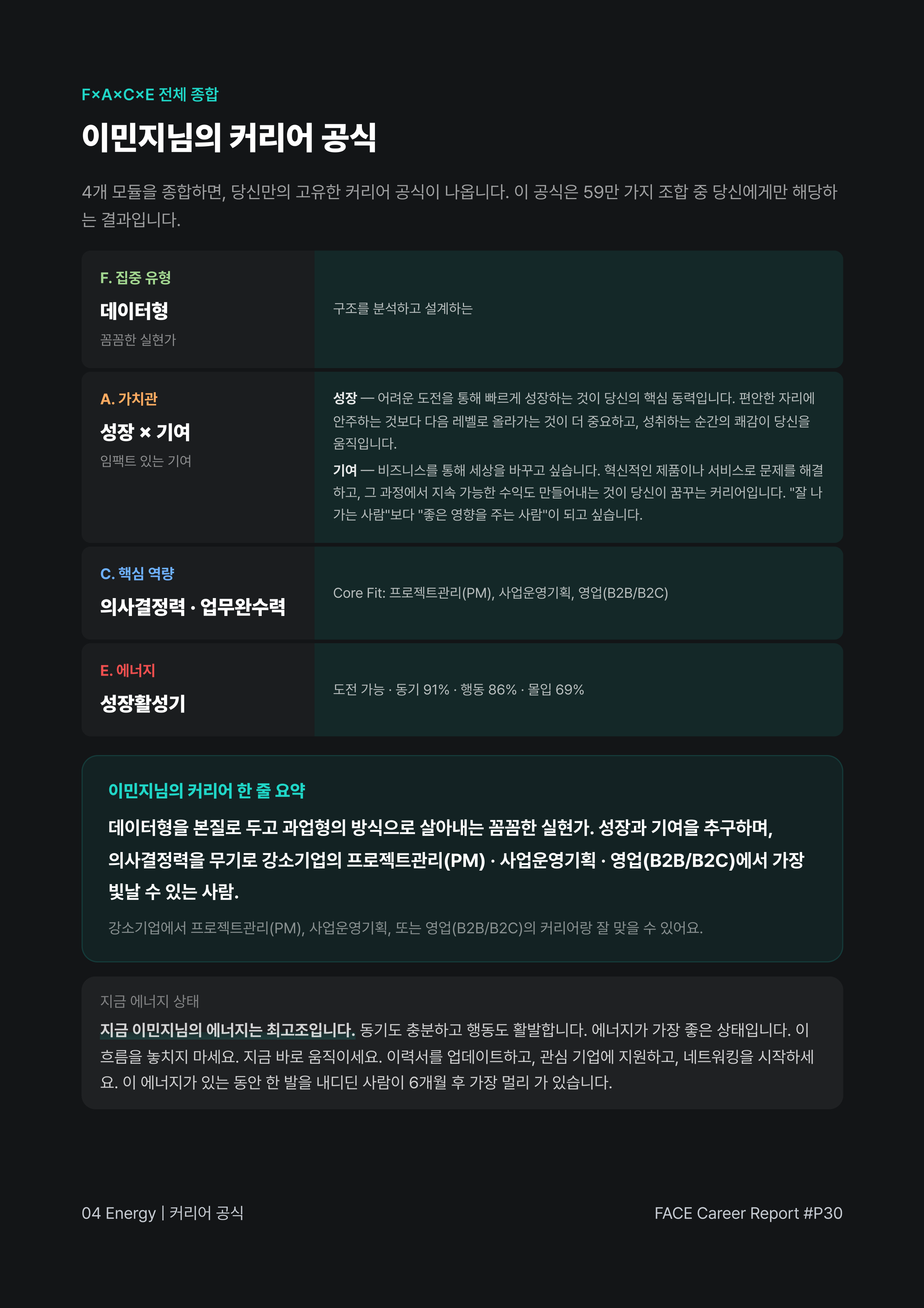 Energy 리포트 미리보기